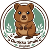 Quokka Smile English ロゴ